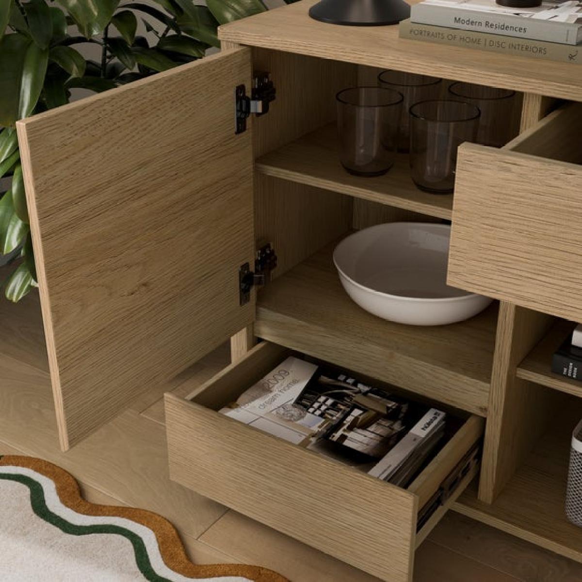 Malik Small Sideboard, Light Oak Effect – image 4