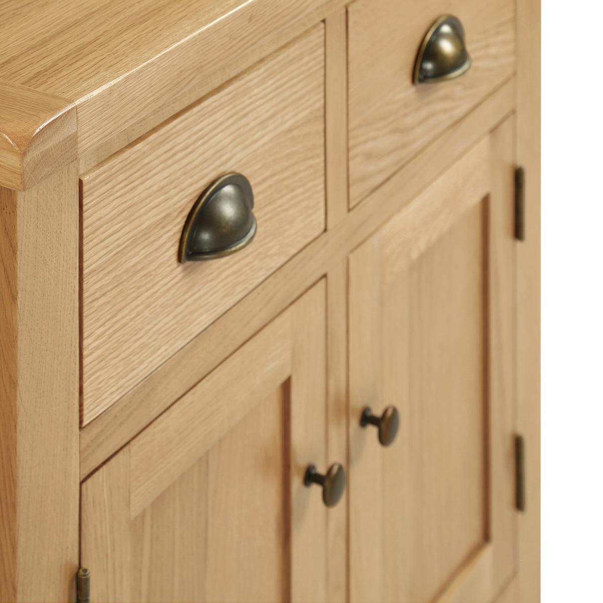 Sherbourne Oak Small Sideboard Natural – image 4
