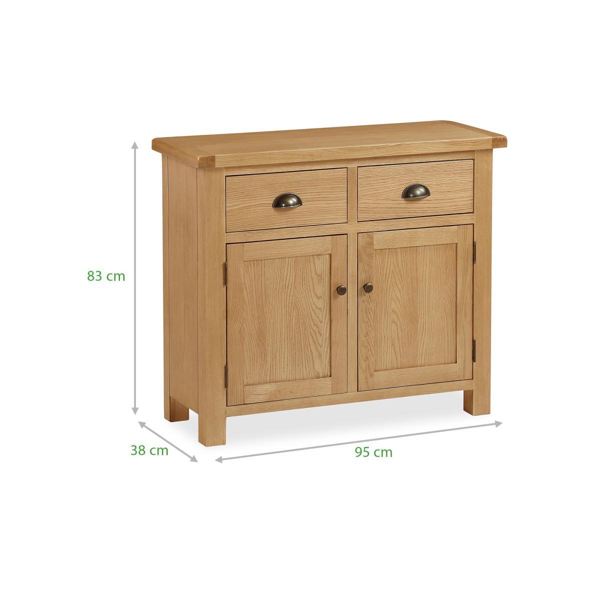Sherbourne Oak Small Sideboard Natural – image 7