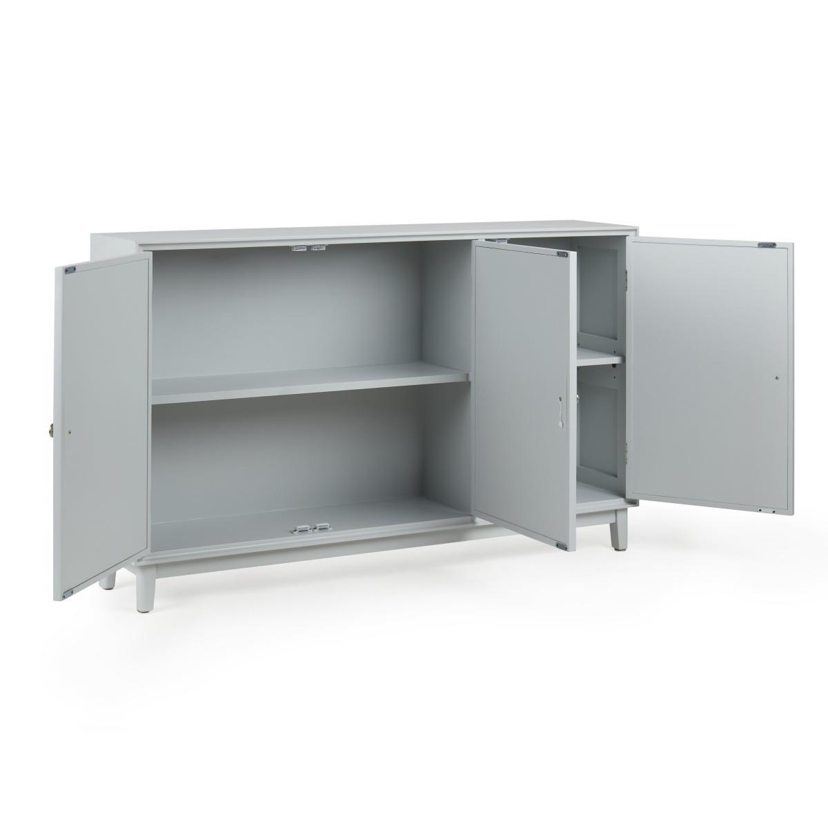 Delphi Large Slim Cabinet Grey – image 4