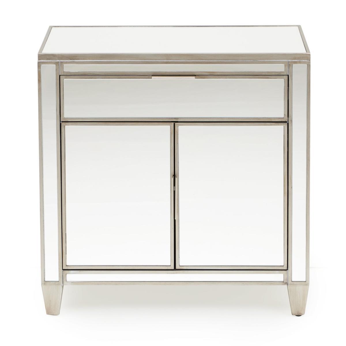 Fitzgerald Mirrored Small Sideboard Silver – image 2