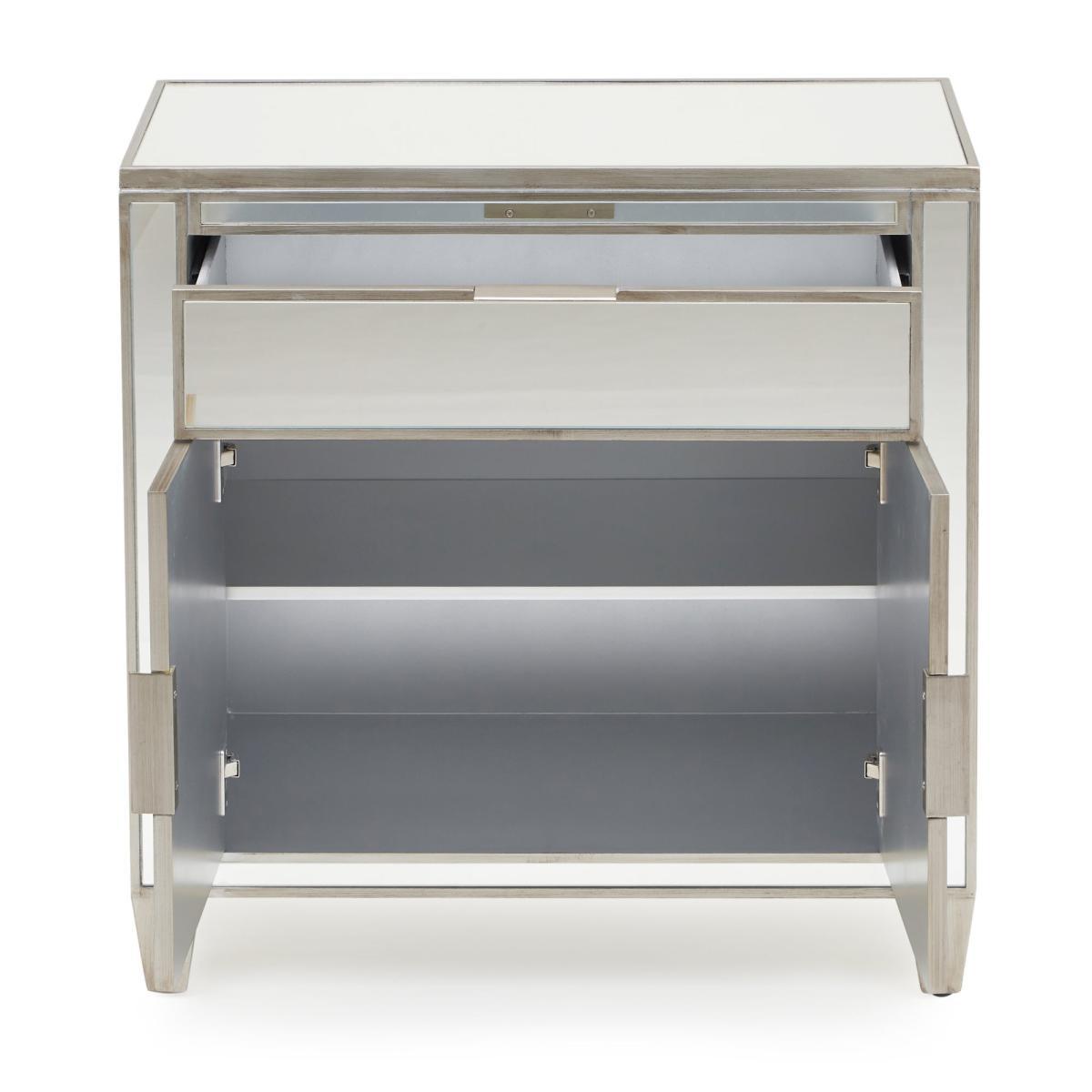 Fitzgerald Mirrored Small Sideboard Silver – image 3