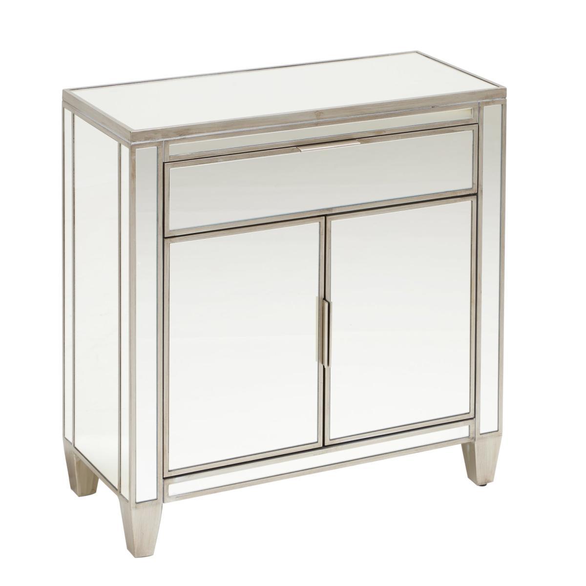 Fitzgerald Mirrored Small Sideboard Silver – image 4