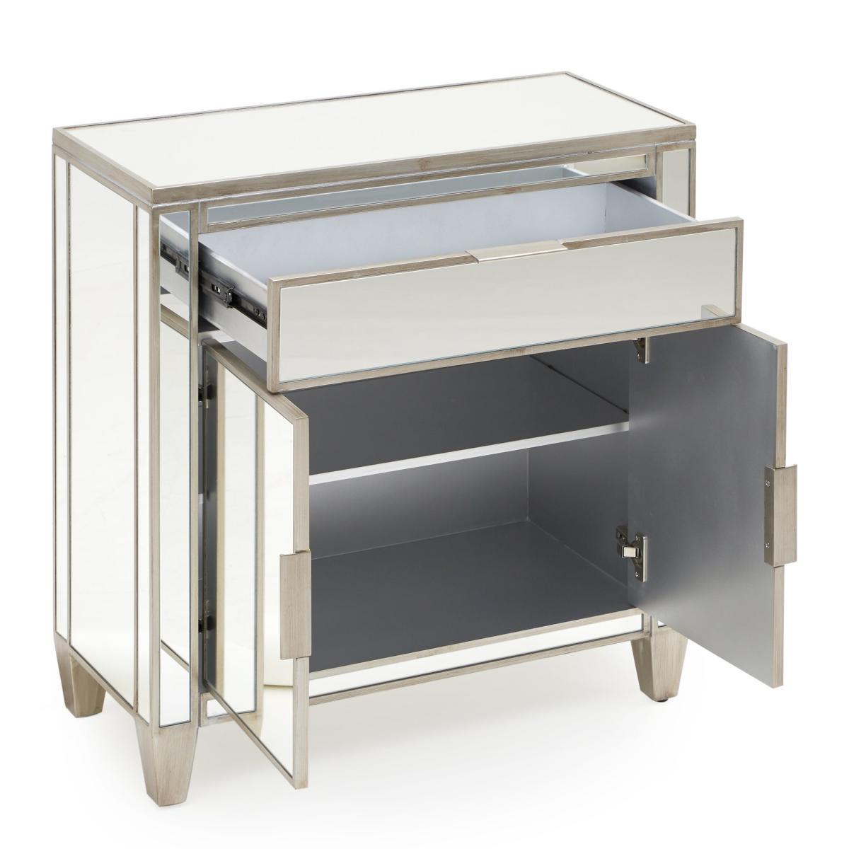 Fitzgerald Mirrored Small Sideboard Silver – image 5
