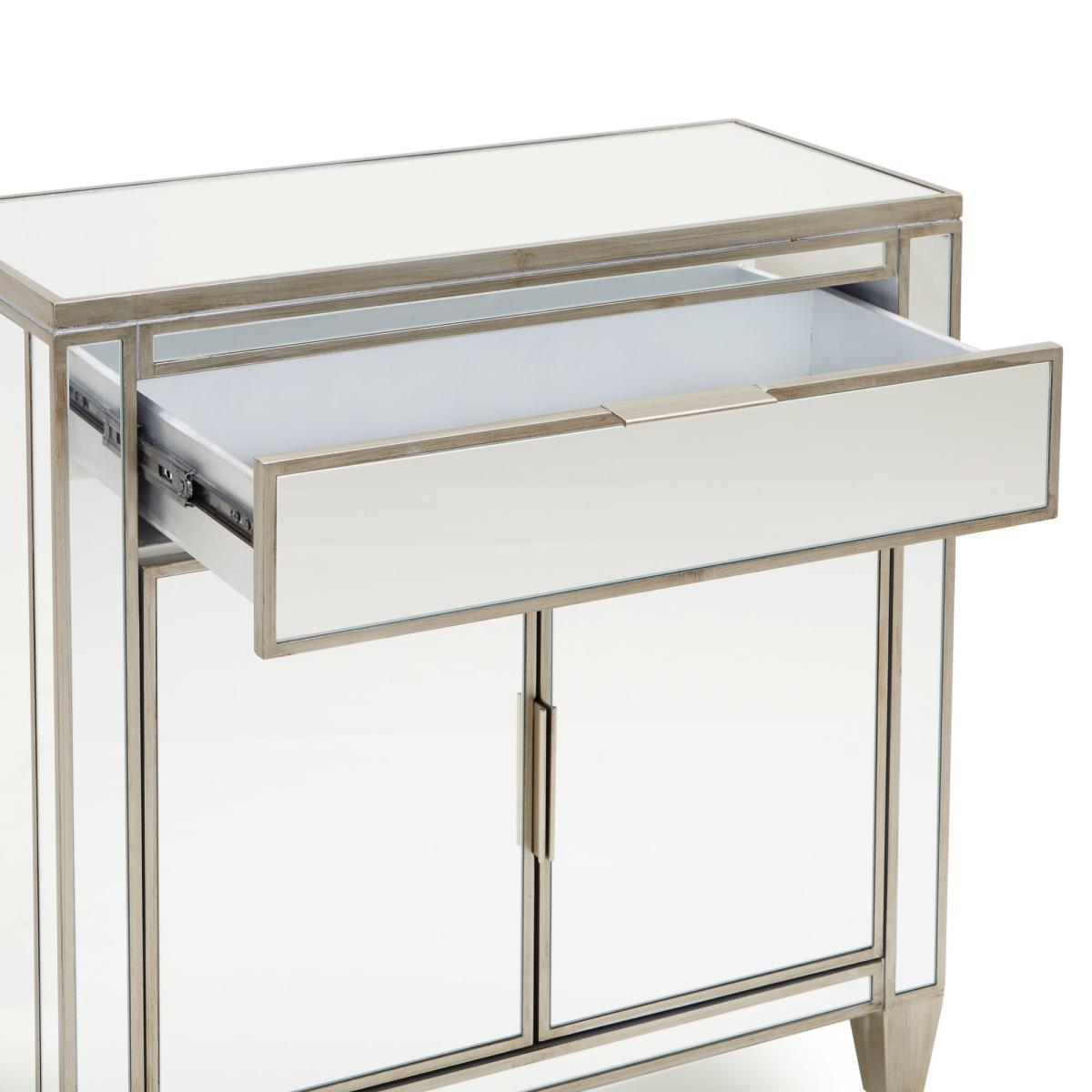 Fitzgerald Mirrored Small Sideboard Silver – image 6