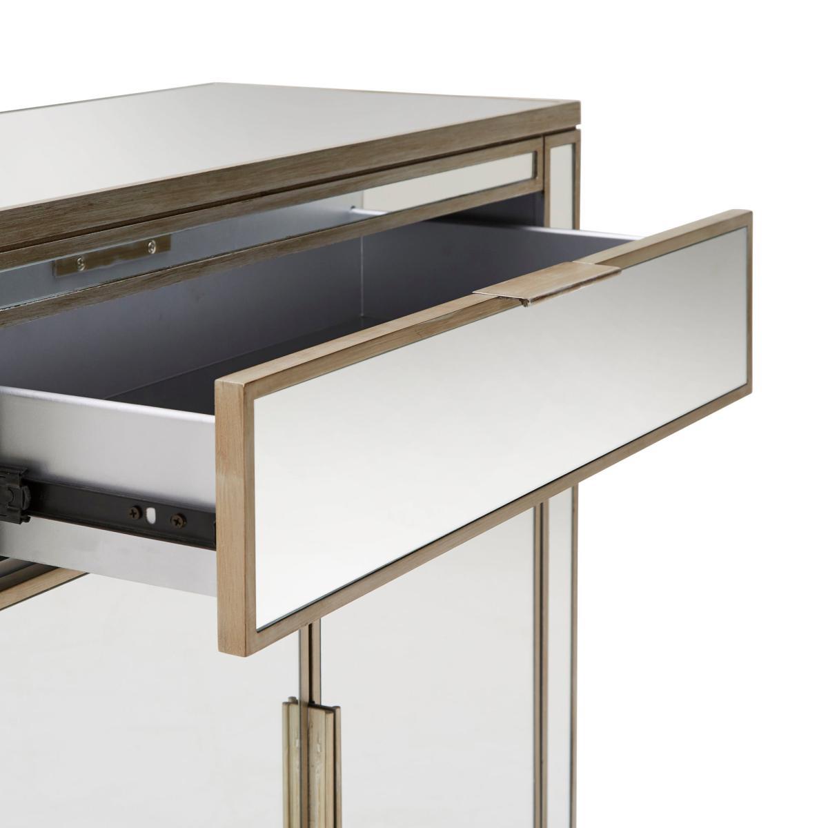 Fitzgerald Mirrored Small Sideboard Silver – image 7