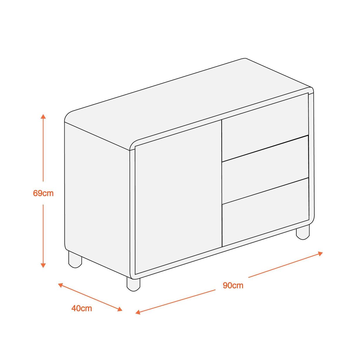 Soho White Gloss Sideboard – image 2