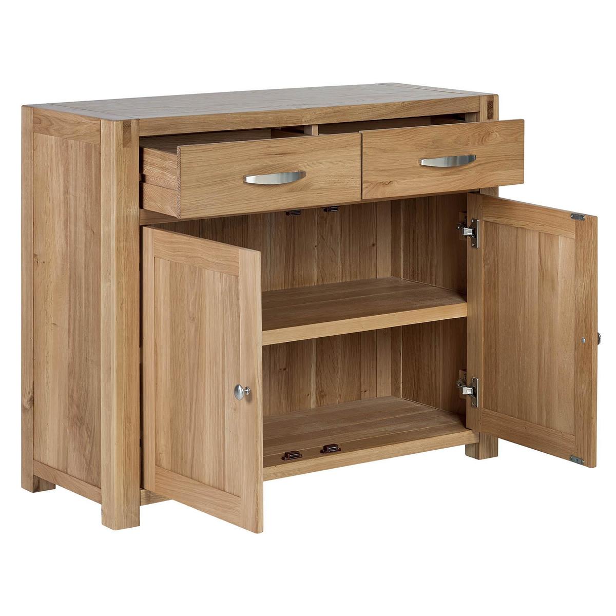 Hastings Solid Oak Small Sideboard Brown – image 4