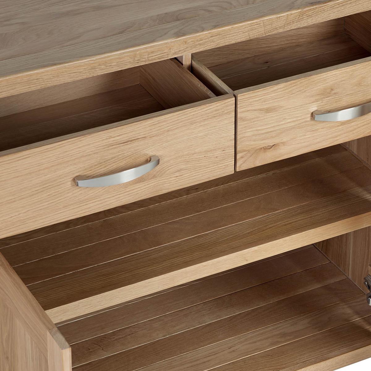 Hastings Solid Oak Small Sideboard Brown – image 5