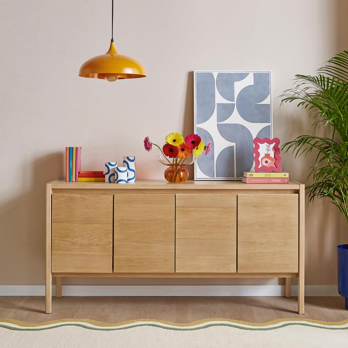 Elements Holmes Large Sideboard, Oak Oak – image 2