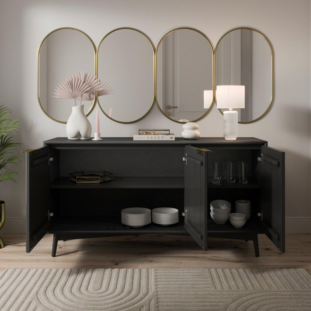 Neena Large Sideboard Black – image 2