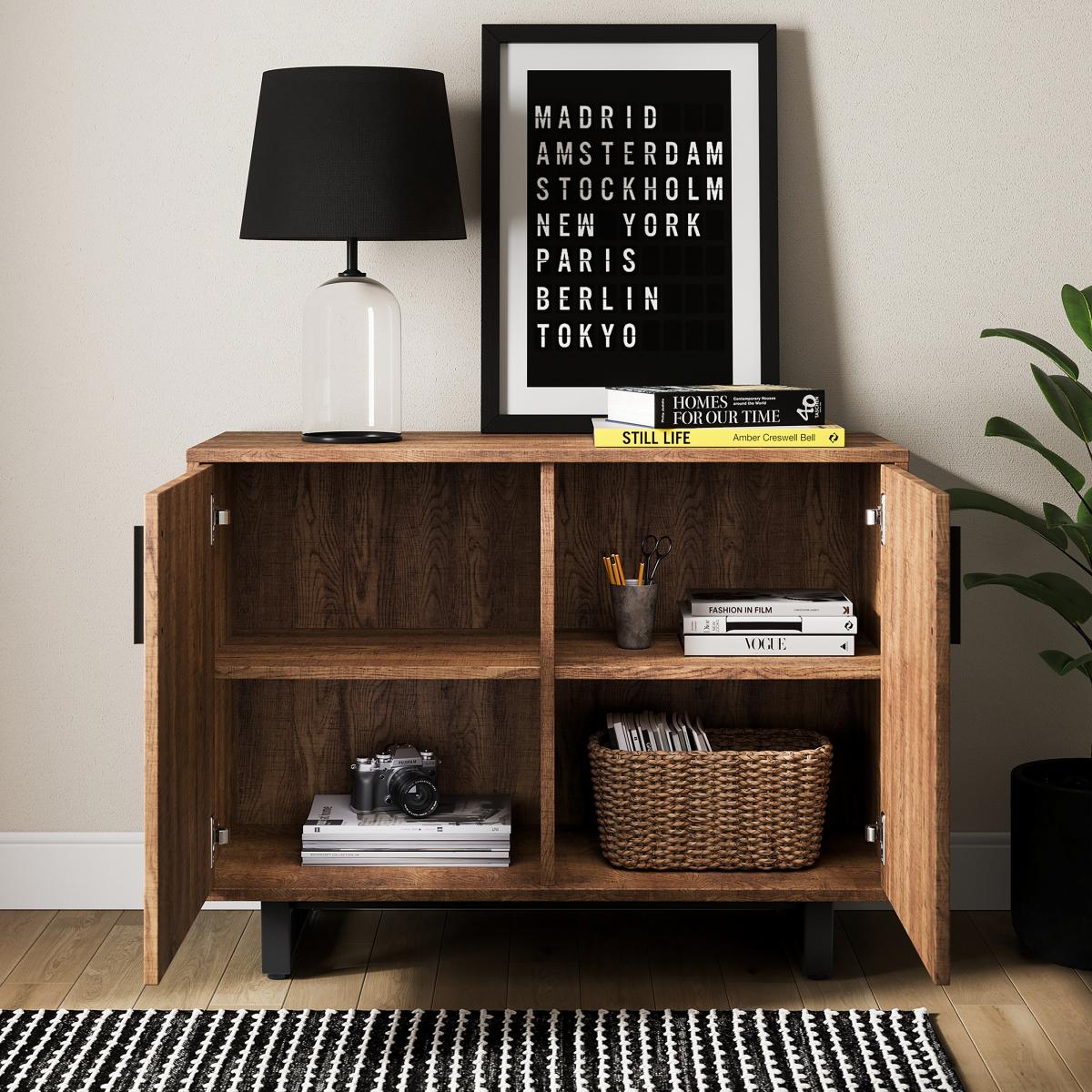 Freddie Small Sideboard Oak Effect Brown – image 2