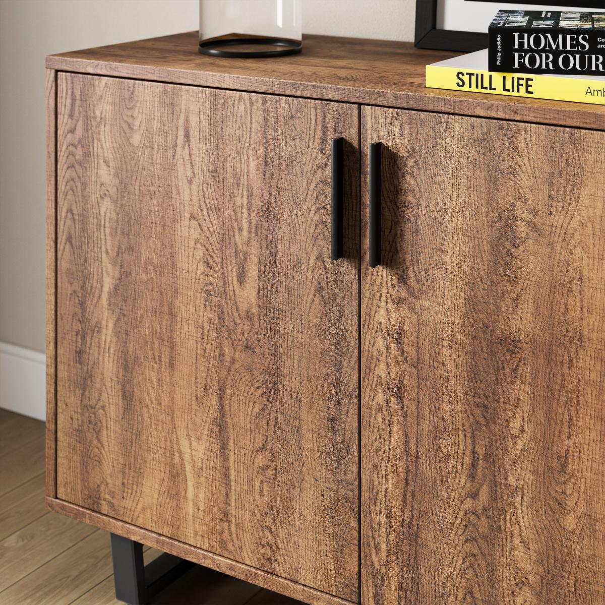 Freddie Small Sideboard Oak Effect Brown – image 4