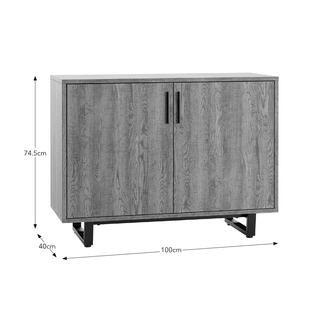 Freddie Small Sideboard Oak Effect Brown – image 8