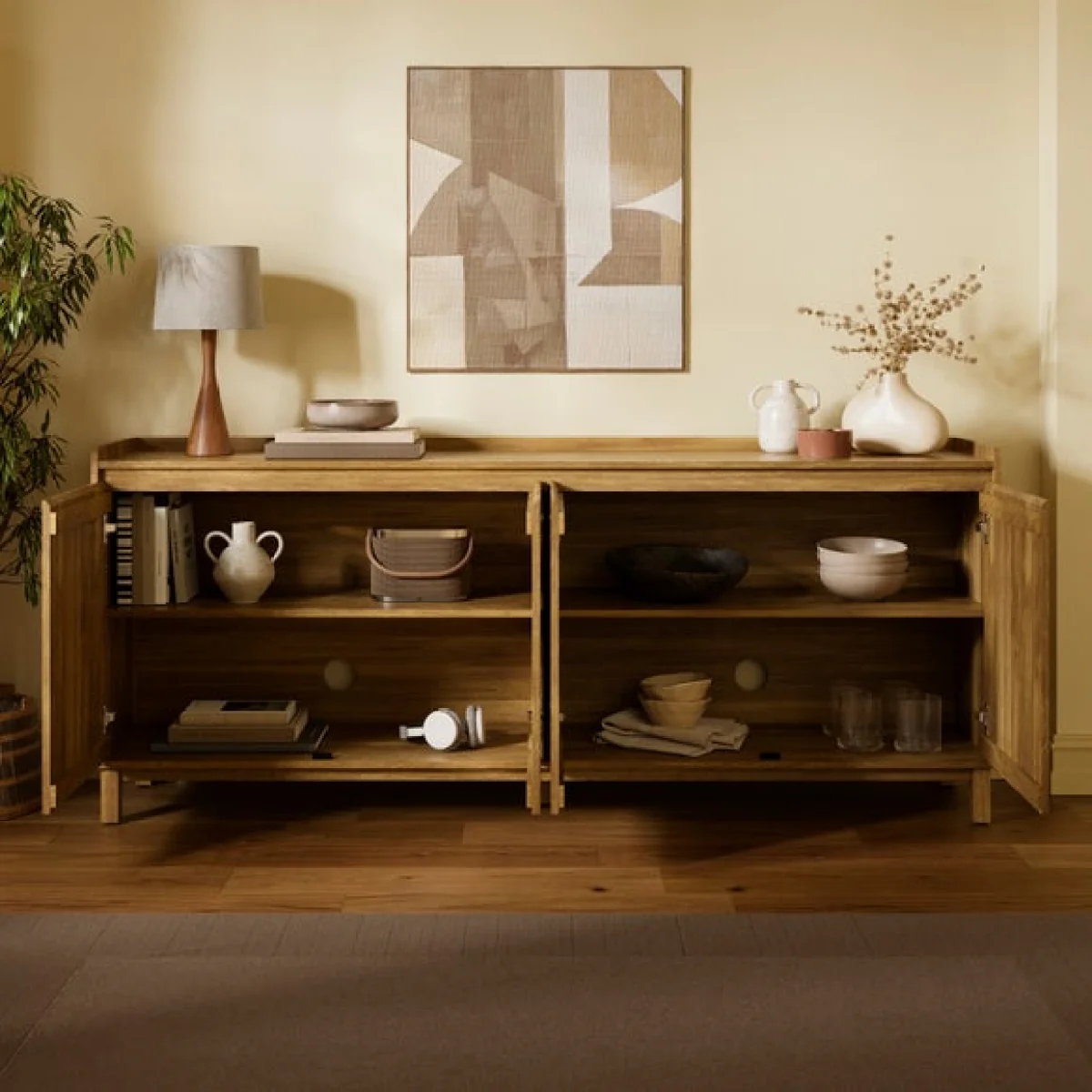 Humphrey Large Sideboard, Mango Wood Effect – image 2