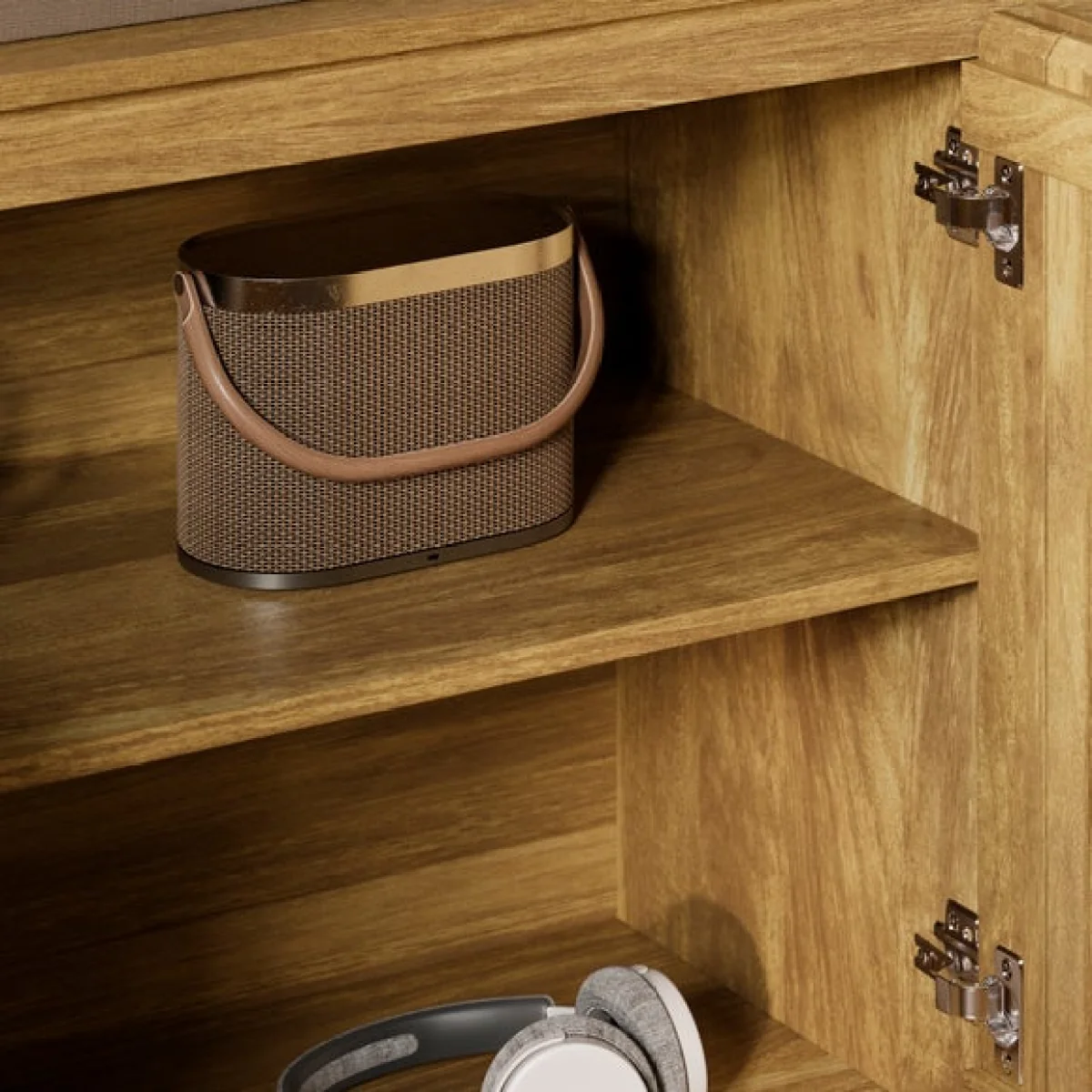 Humphrey Large Sideboard, Mango Wood Effect – image 3