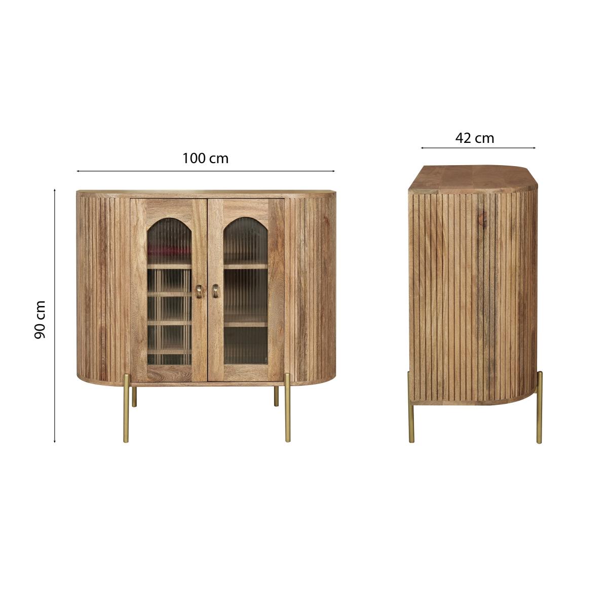 Indus Valley Orbit 2 Door Sideboard Natural – image 10