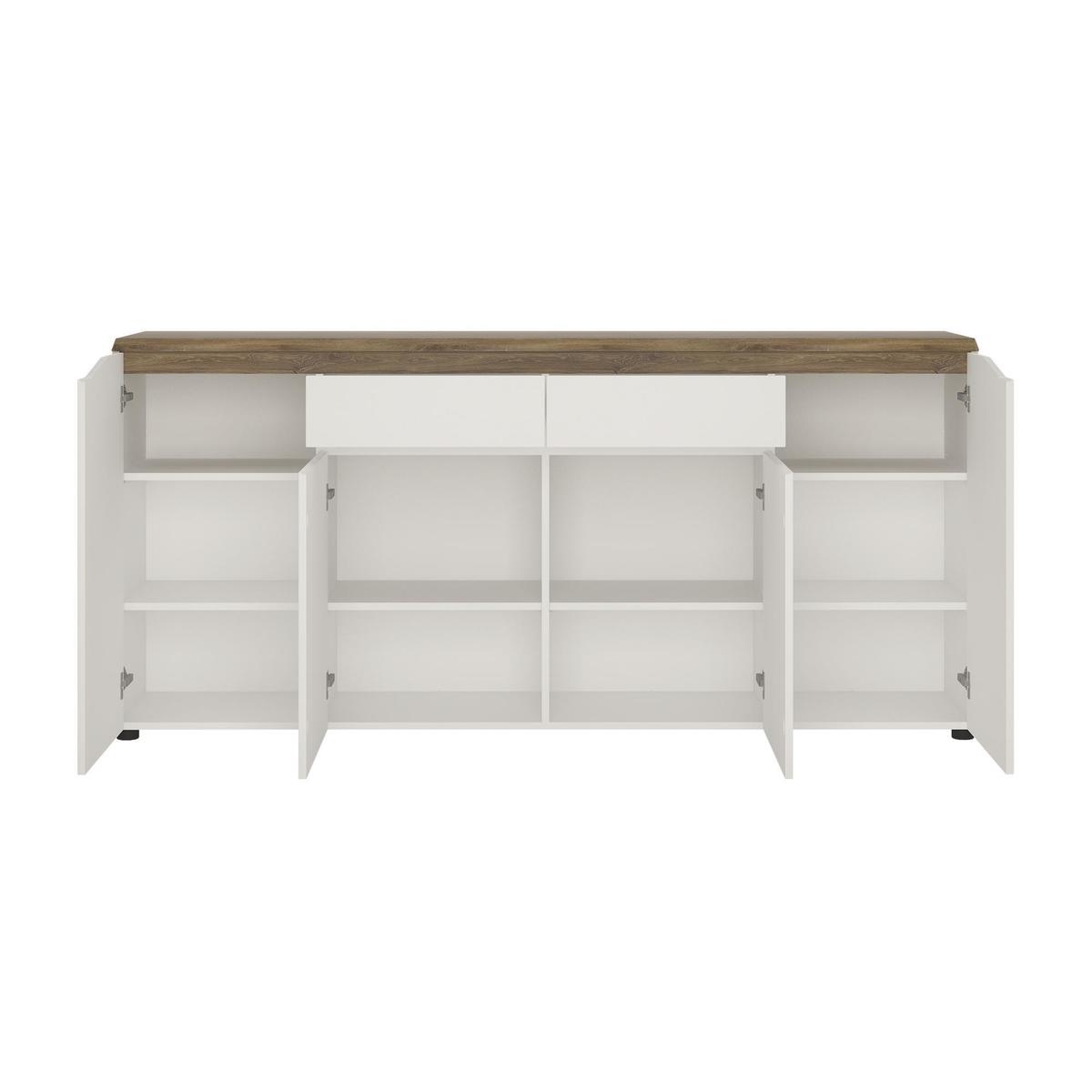 Toledo 4 Door White Sideboard White – image 2