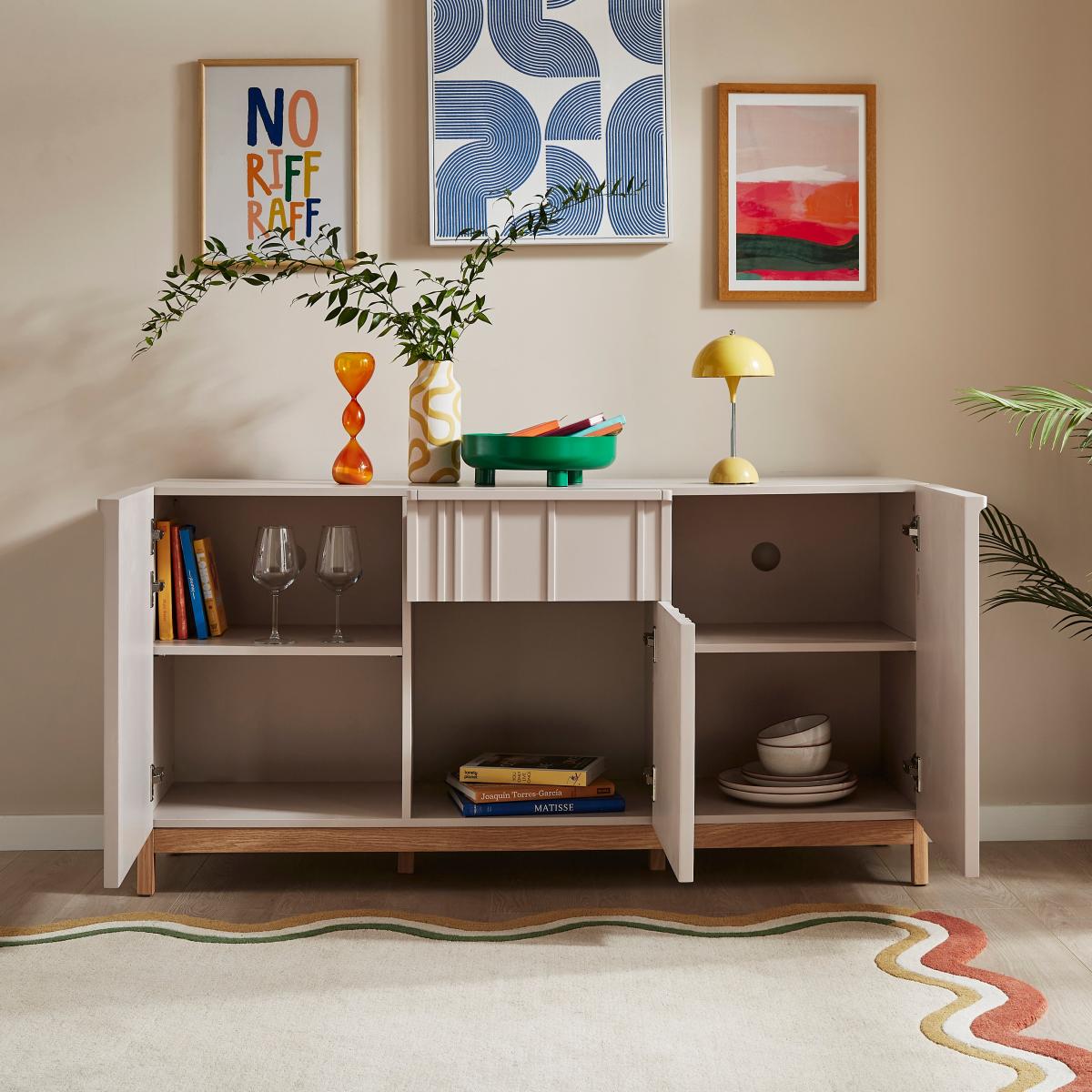 Elements Thompson Large Sideboard Mushroom (Grey) – image 3