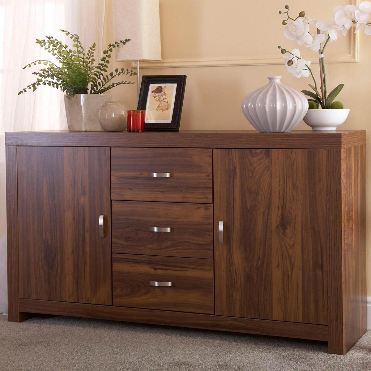 Hampton Acacia Dark Wood Sideboard – image 2