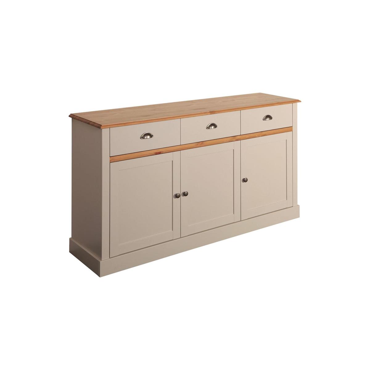 Sandringham Grey 3 Door Sideboard Grey – image 2