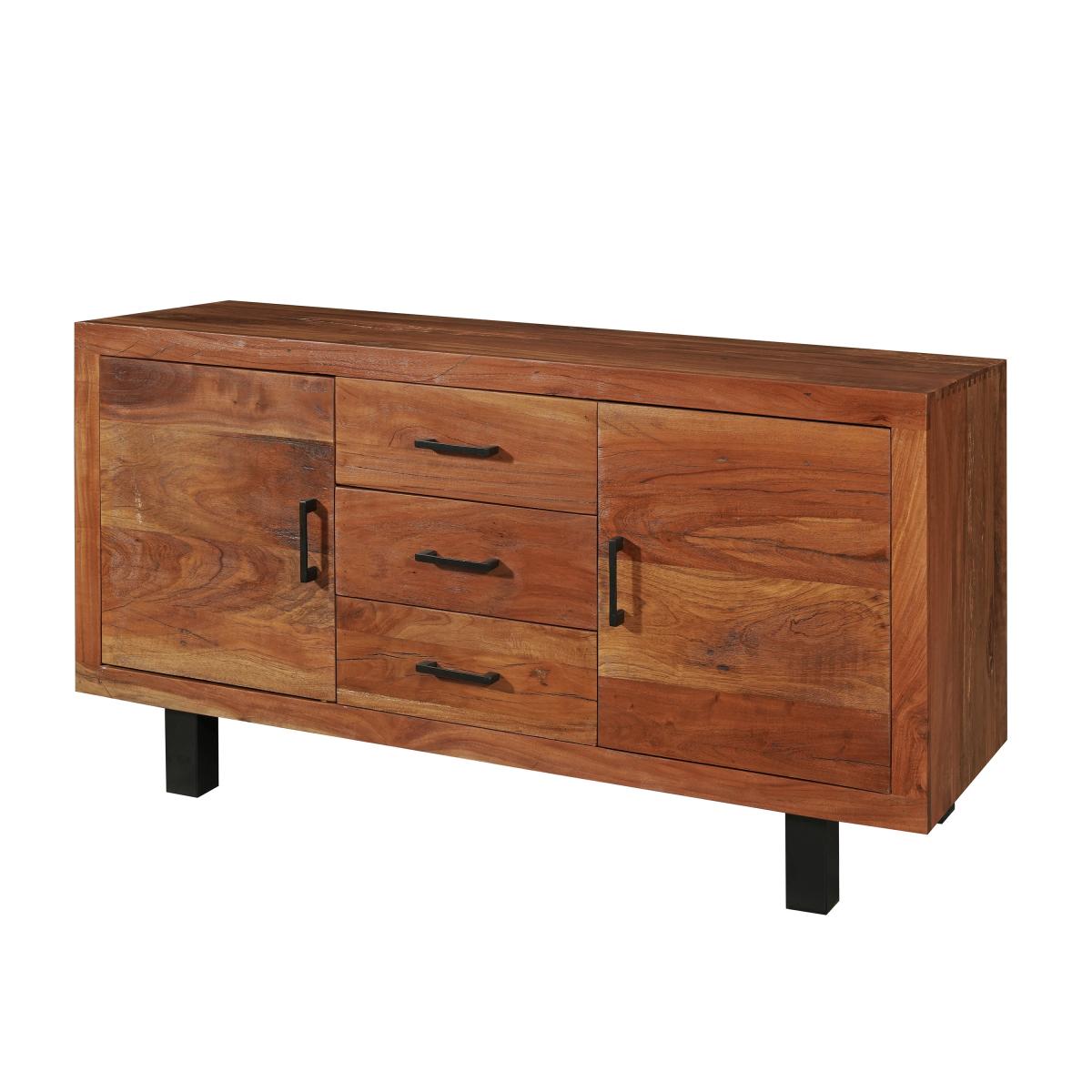 Indus Valley Lex 2 Door 3 Drawer Sideboard Natural – image 3