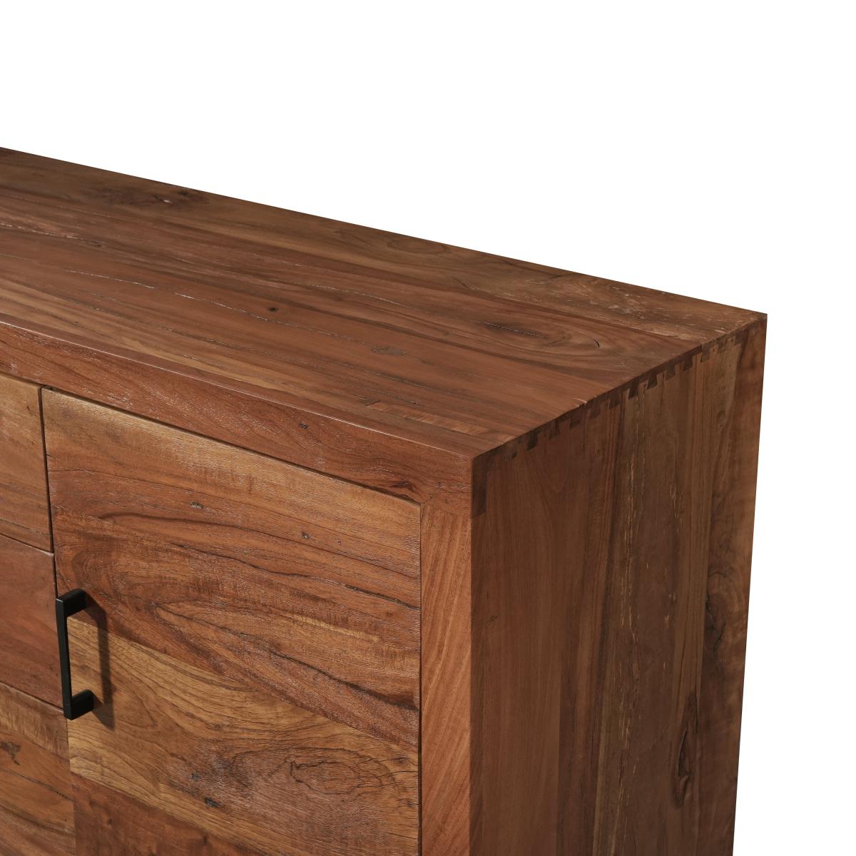 Indus Valley Lex 2 Door 3 Drawer Sideboard Natural – image 4