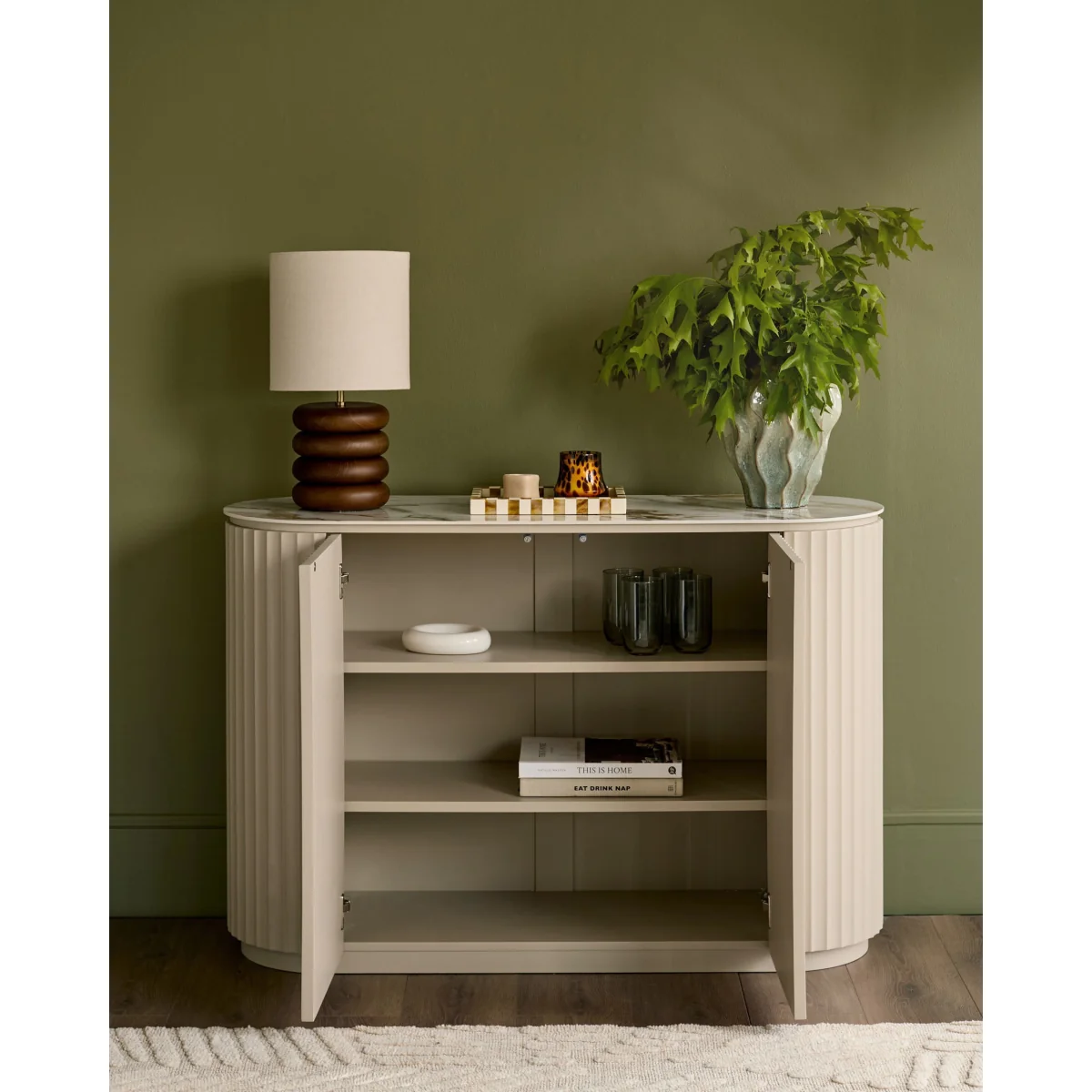 Austin natural ceramic compact sideboard – image 2