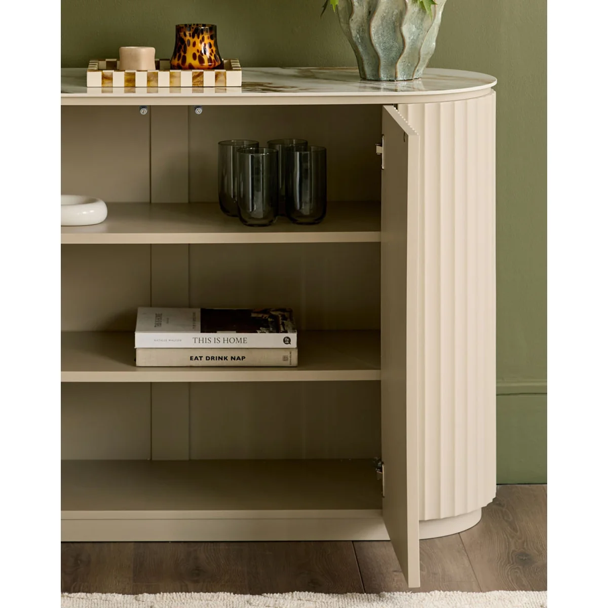 Austin natural ceramic compact sideboard – image 3