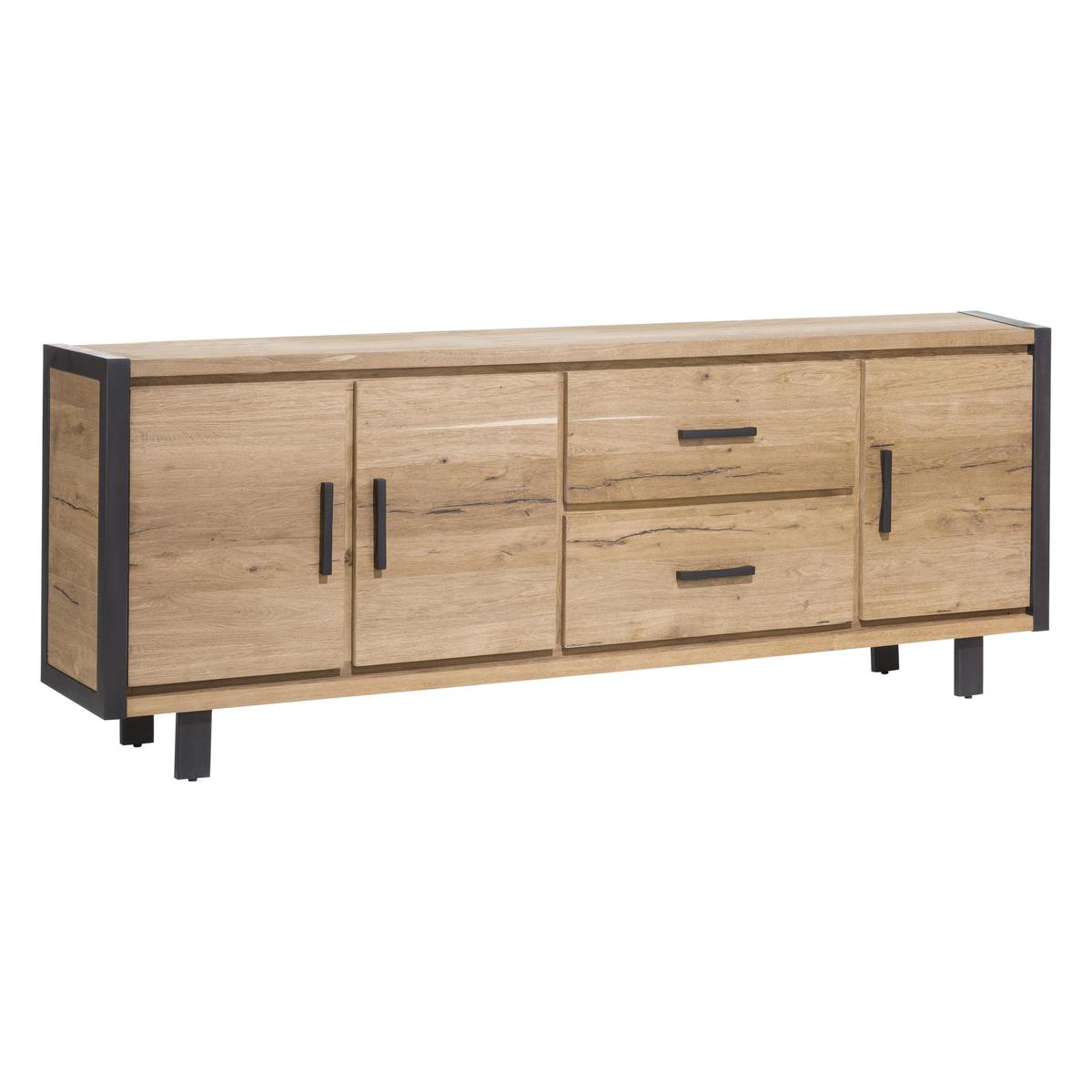 Detroit 3 Door 2 Drawer Sideboard - Brown – image 2