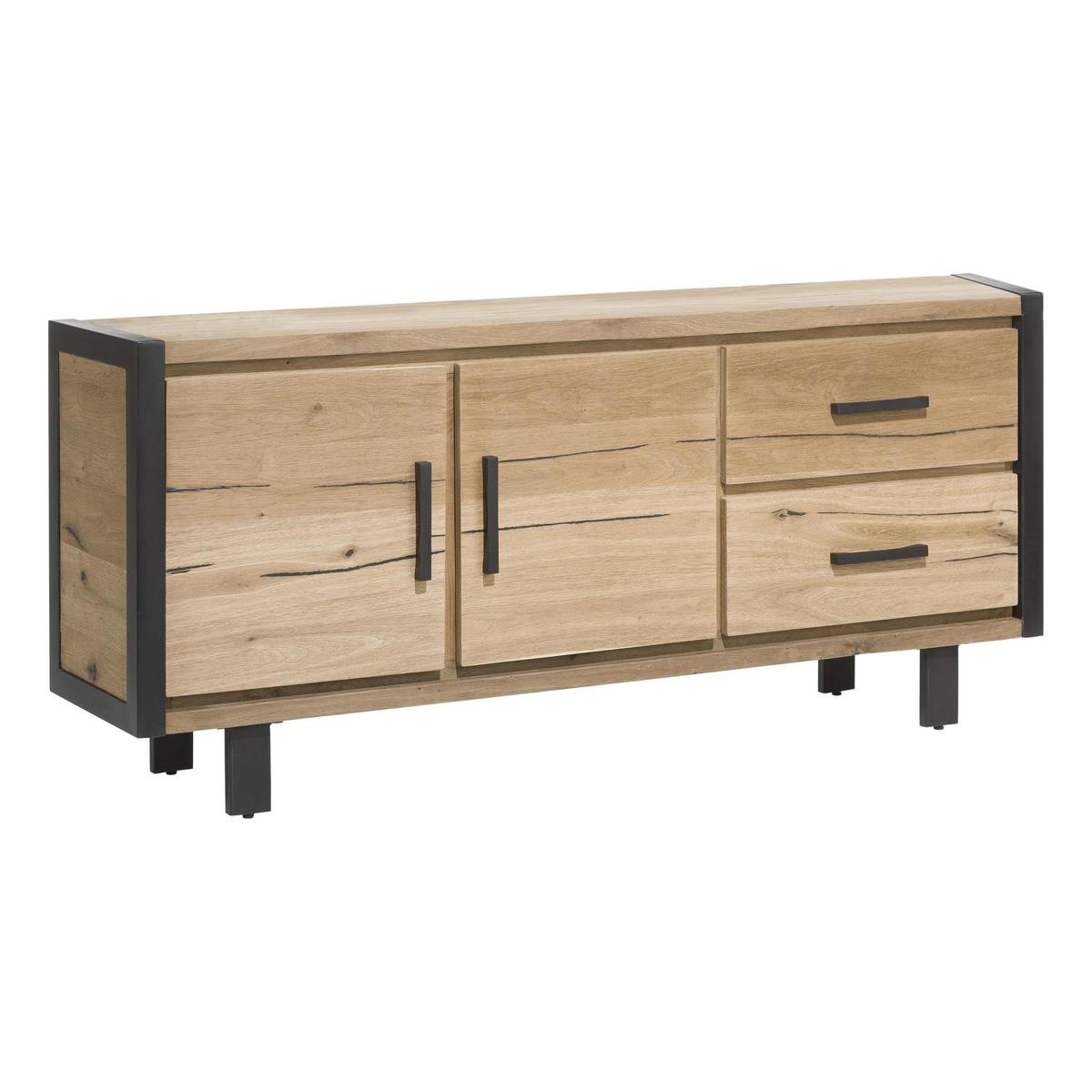 Habufa - Detroit 2 Door 2 Drawer Small Sideboard - Brown – image 2