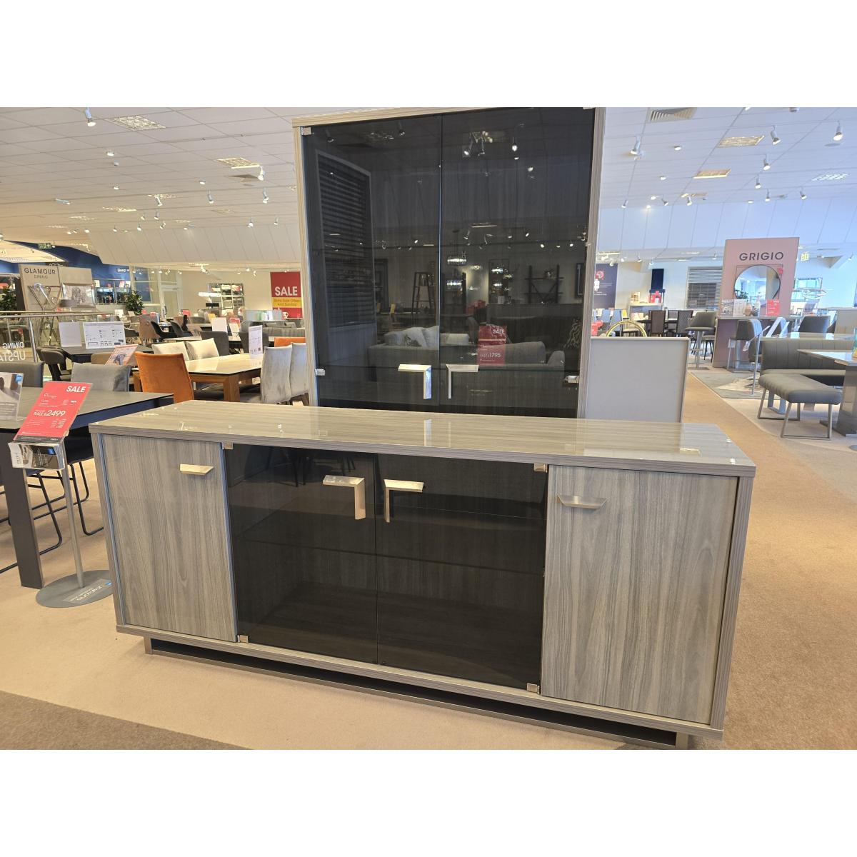 Venezia 2 door curio and large sideboard – image 2