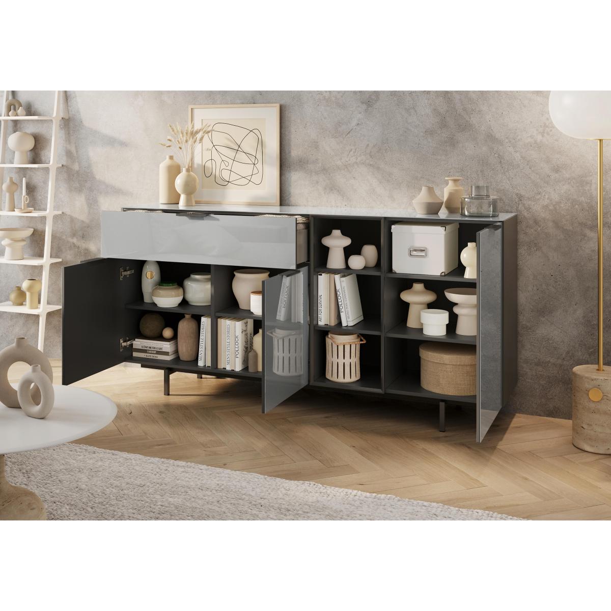 Clio Sideboard with Open Shelving – image 3