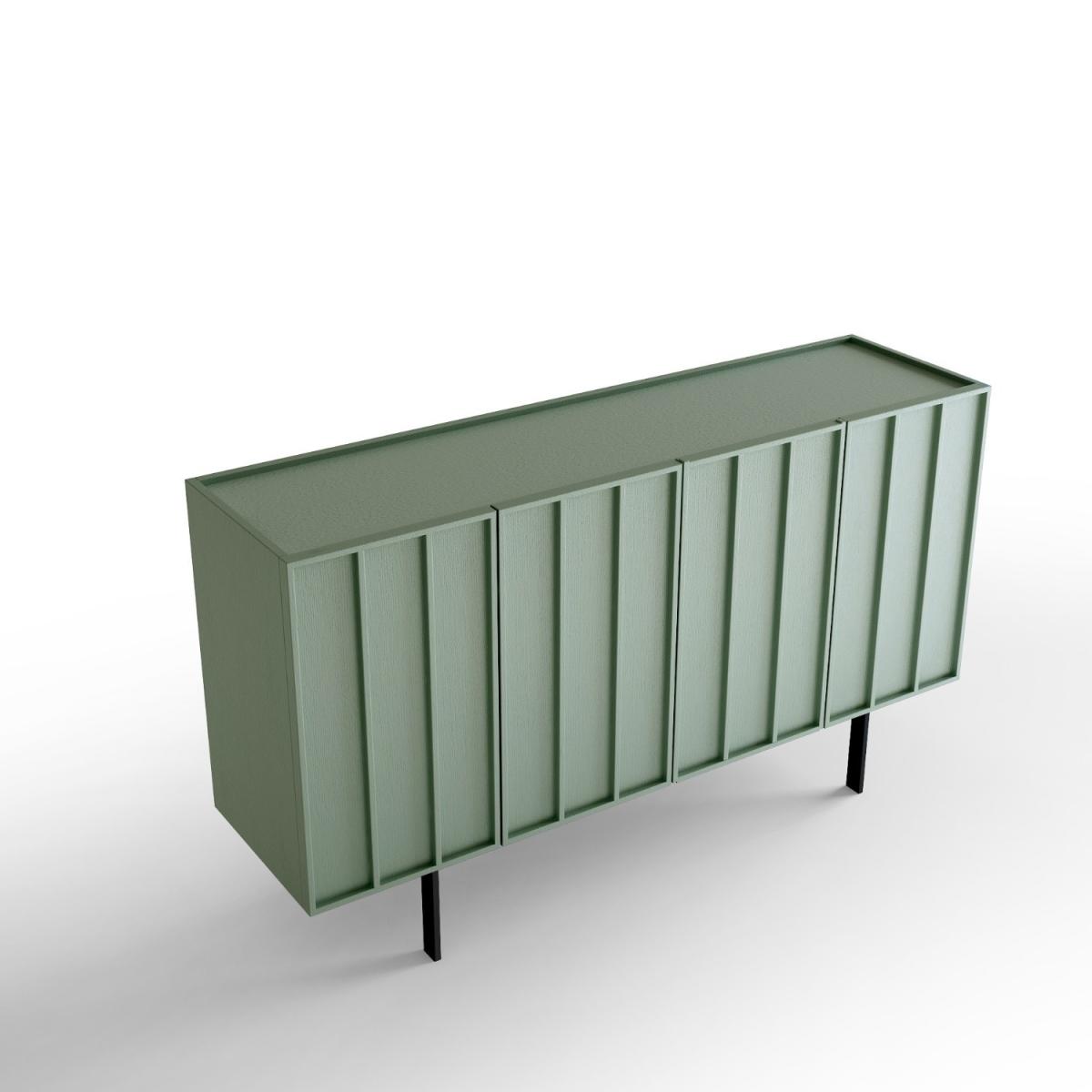Green Storage Sideboard with 4 Doors - Helmer – image 5