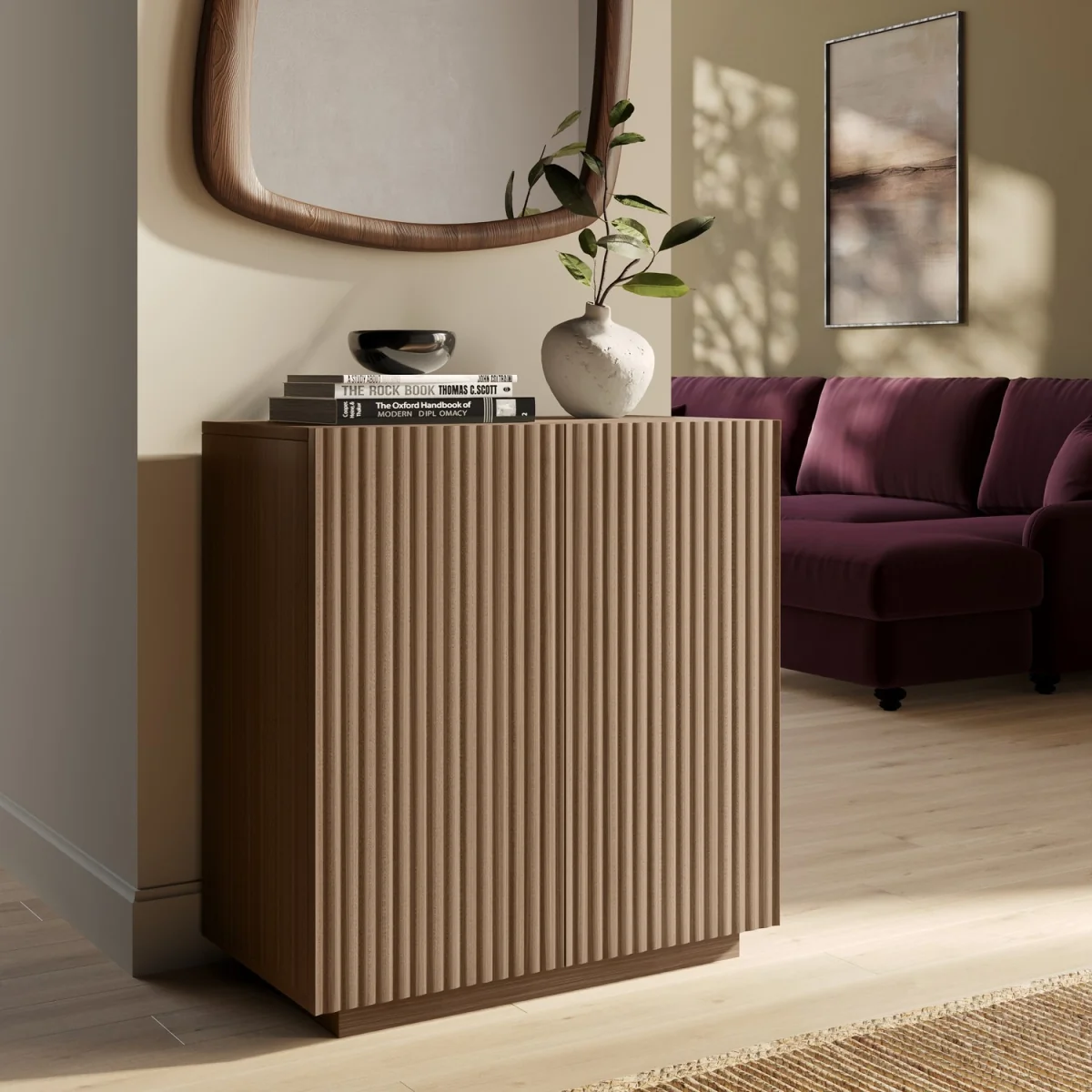 Small Walnut Fluted Sideboard - Hazel – image 2