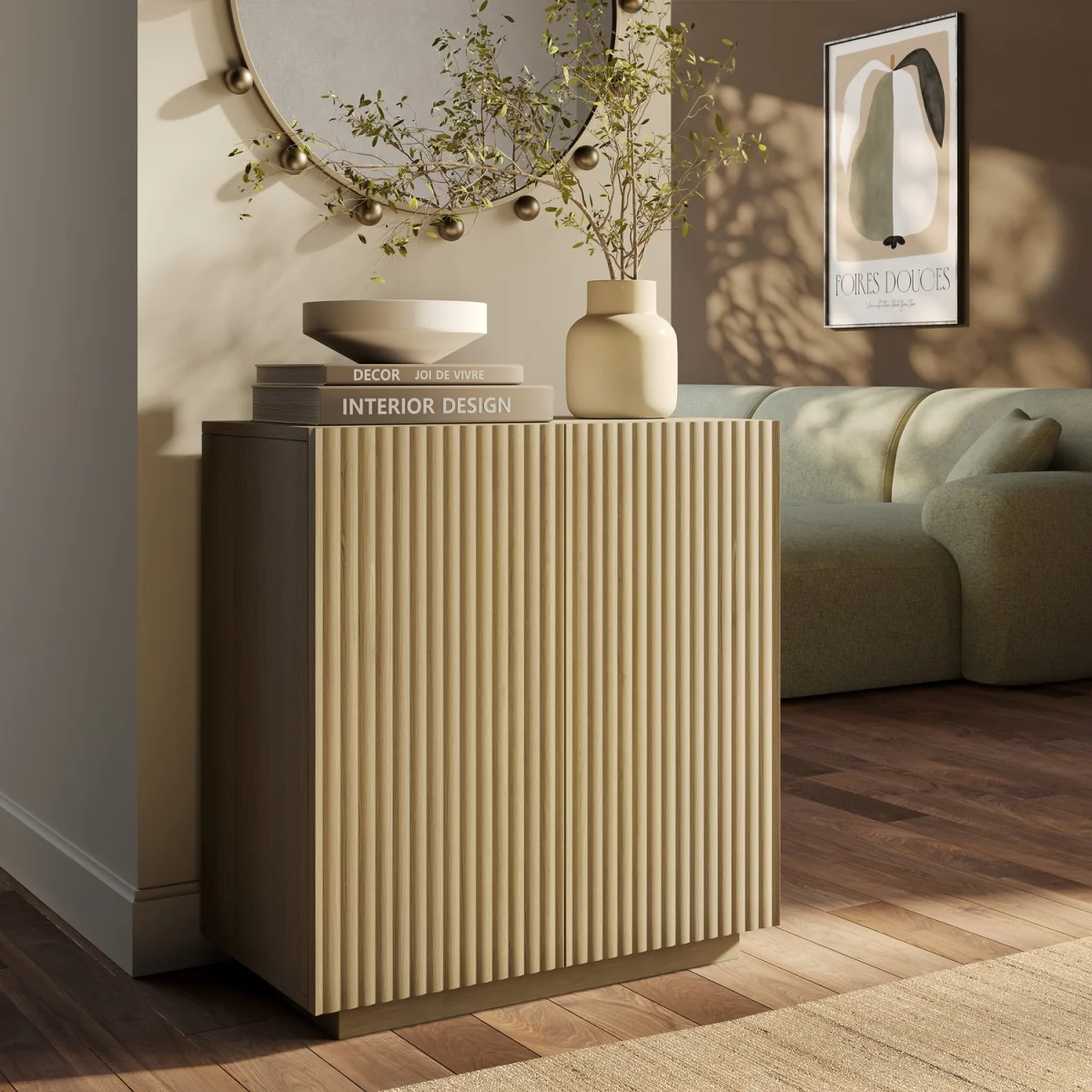 Small Oak Fluted Sideboard - Hazel – image 2