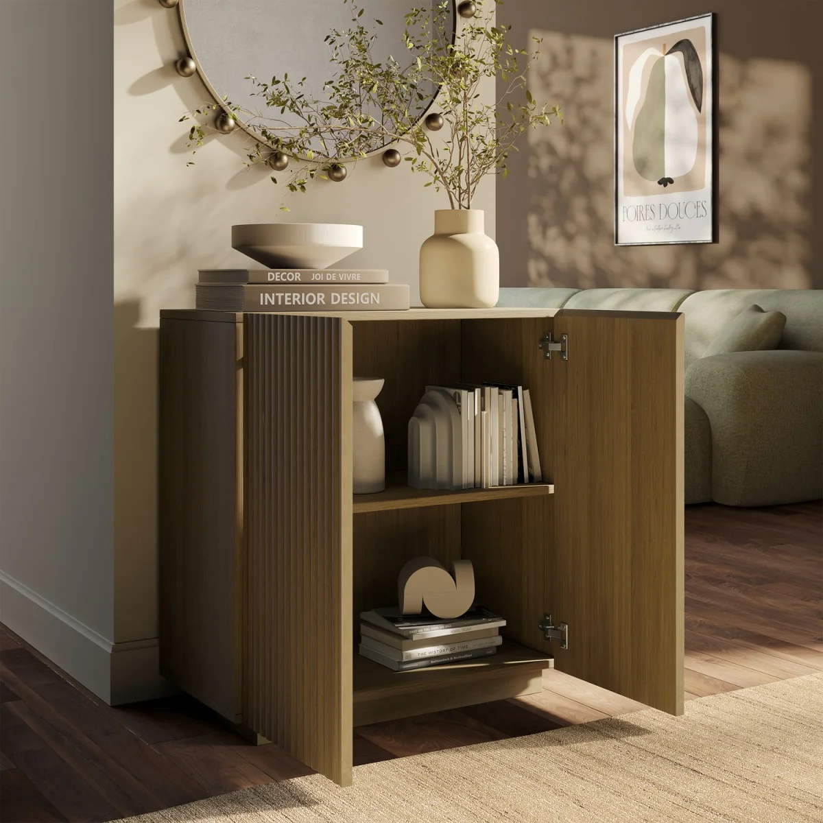Small Oak Fluted Sideboard - Hazel – image 4