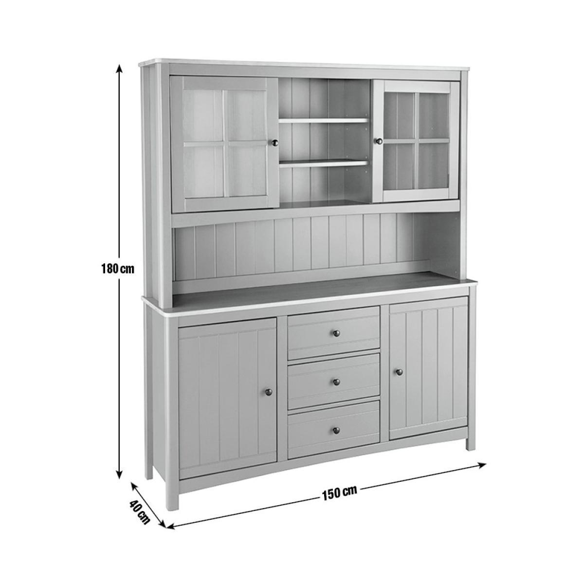 Habitat Bournemouth 4 Door 3 Drawer Sideboard -Light Grey – image 11