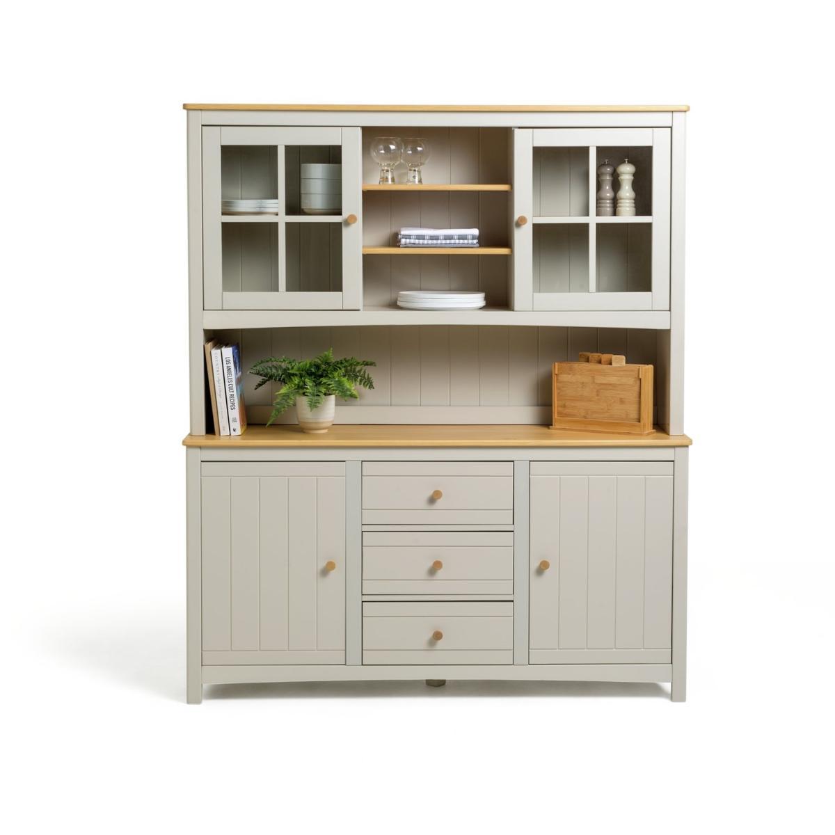 Habitat Bournemouth 4 Door 3 Drawer Sideboard -Light Grey – image 3