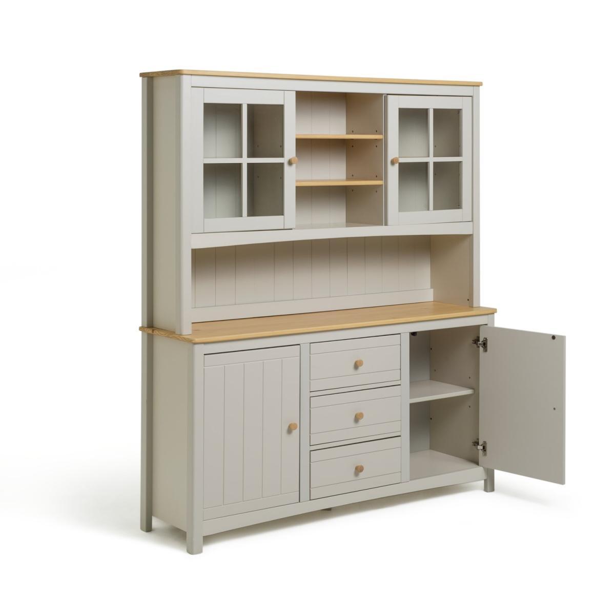 Habitat Bournemouth 4 Door 3 Drawer Sideboard -Light Grey – image 6