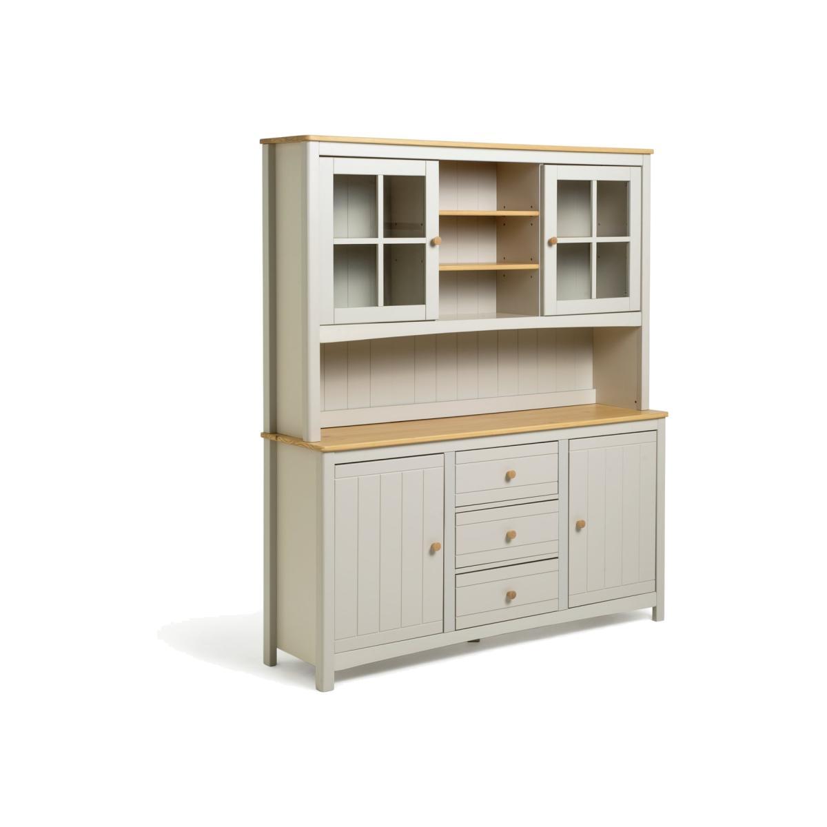 Habitat Bournemouth 4 Door 3 Drawer Sideboard -Light Grey – image 1