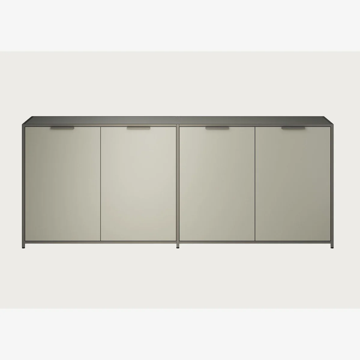 Heal's Dita Sideboard Argile Lacquer Bronze Frame