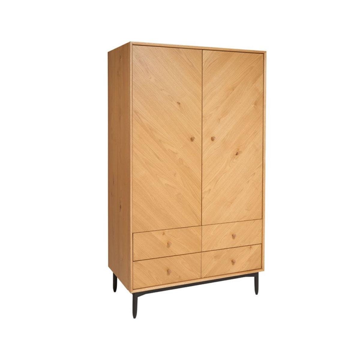 Ercol Monza Double Wardrobe Oak - Heal's UK Bedroom Furniture – image 2