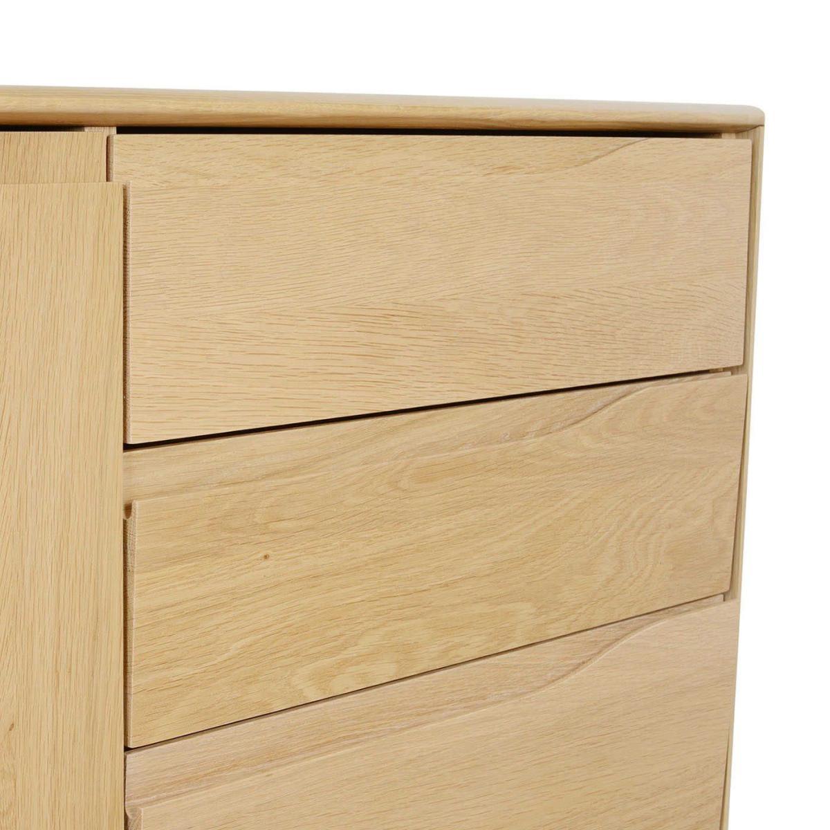 Ercol Romana Small Sideboard 3 Drawer Dead Matt Oak - Heal's UK Furniture – image 11