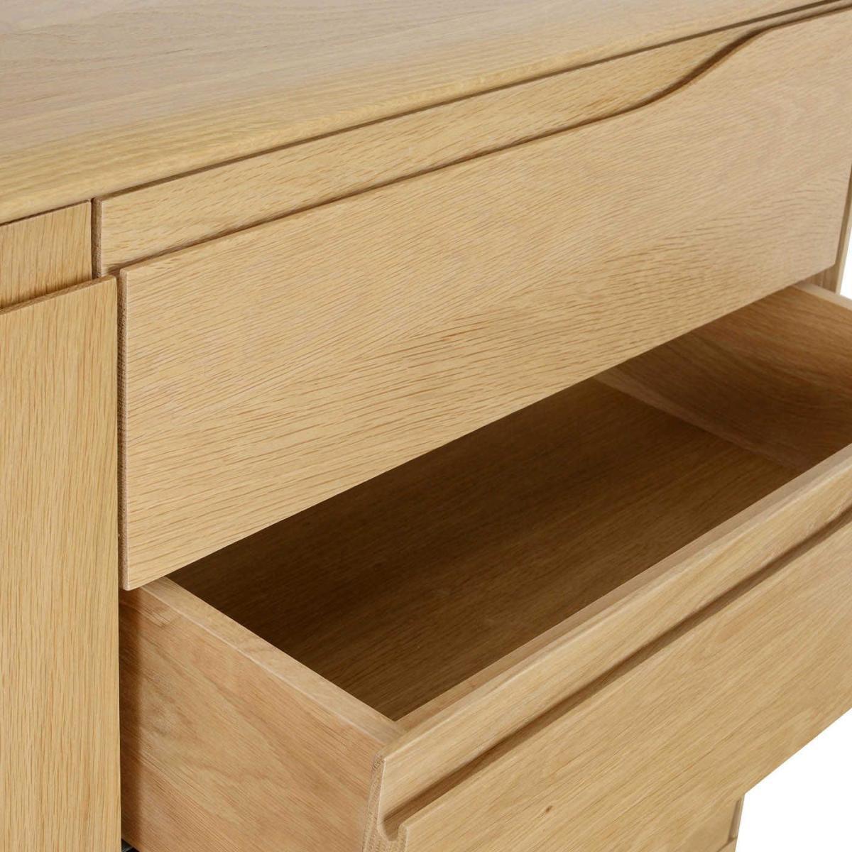 Ercol Romana Small Sideboard 3 Drawer Dead Matt Oak - Heal's UK Furniture – image 14