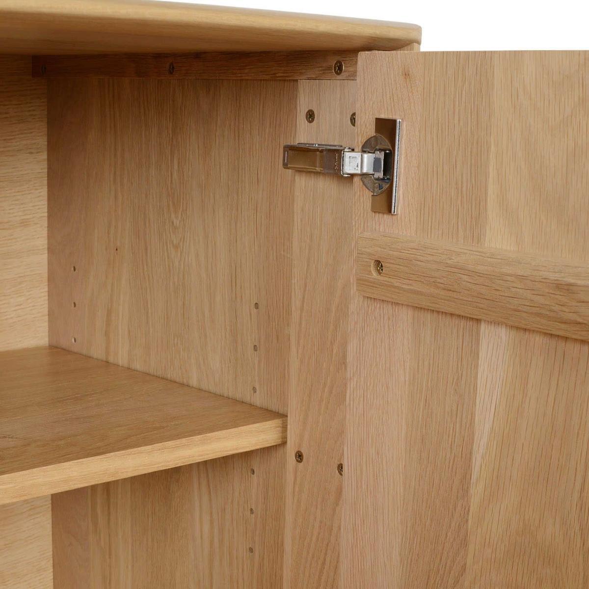 Ercol Romana Small Sideboard 3 Drawer Dead Matt Oak - Heal's UK Furniture – image 9