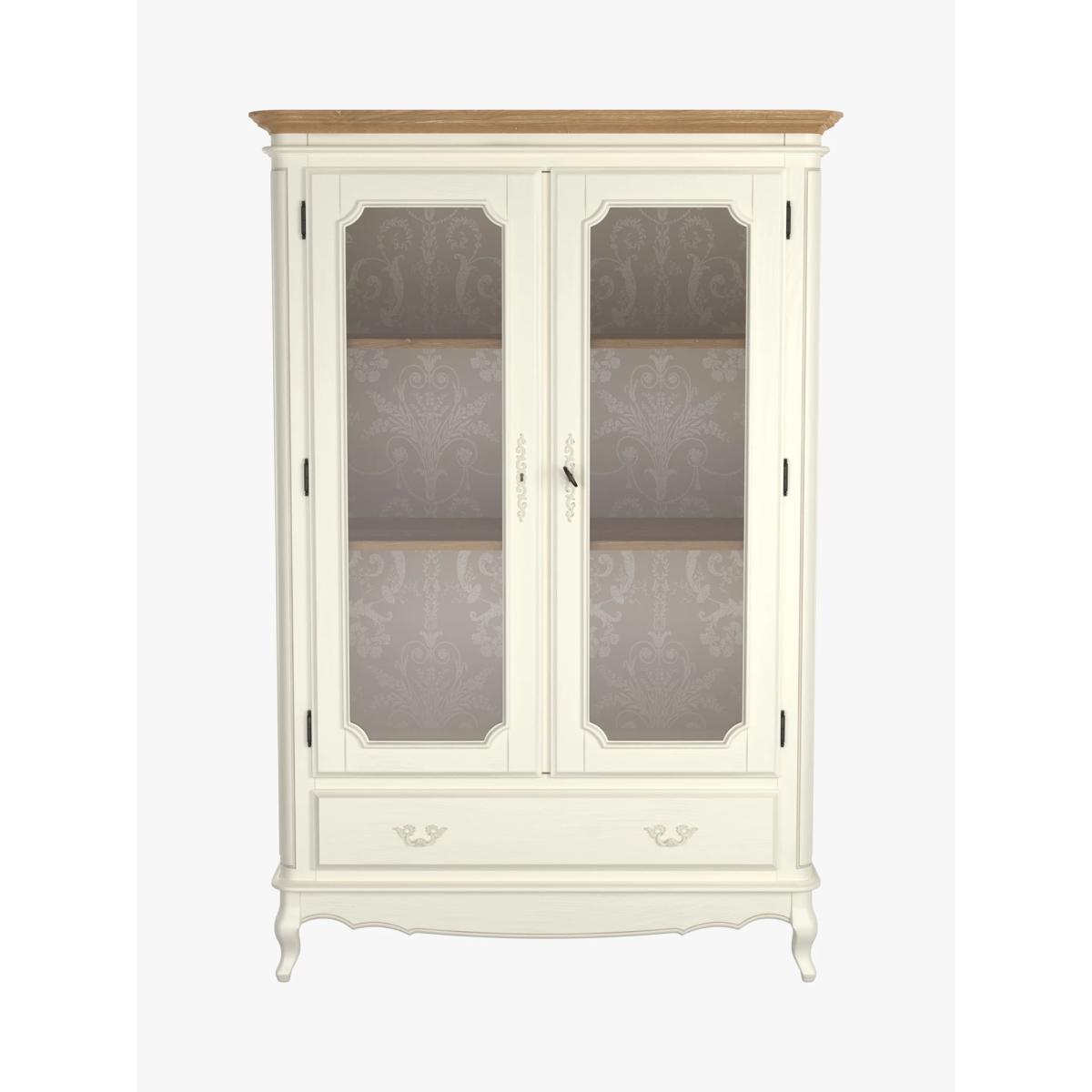 Laura Ashley Provencale 2 Door 1 Drawer Armoire, Ivory – image 2
