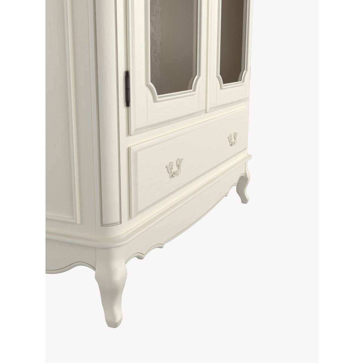 Laura Ashley Provencale 2 Door 1 Drawer Armoire, Ivory – image 4