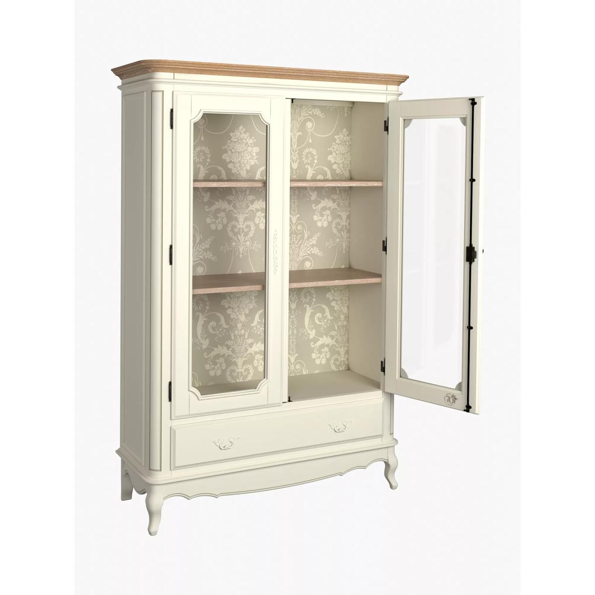 Laura Ashley Provencale 2 Door 1 Drawer Armoire, Ivory – image 5