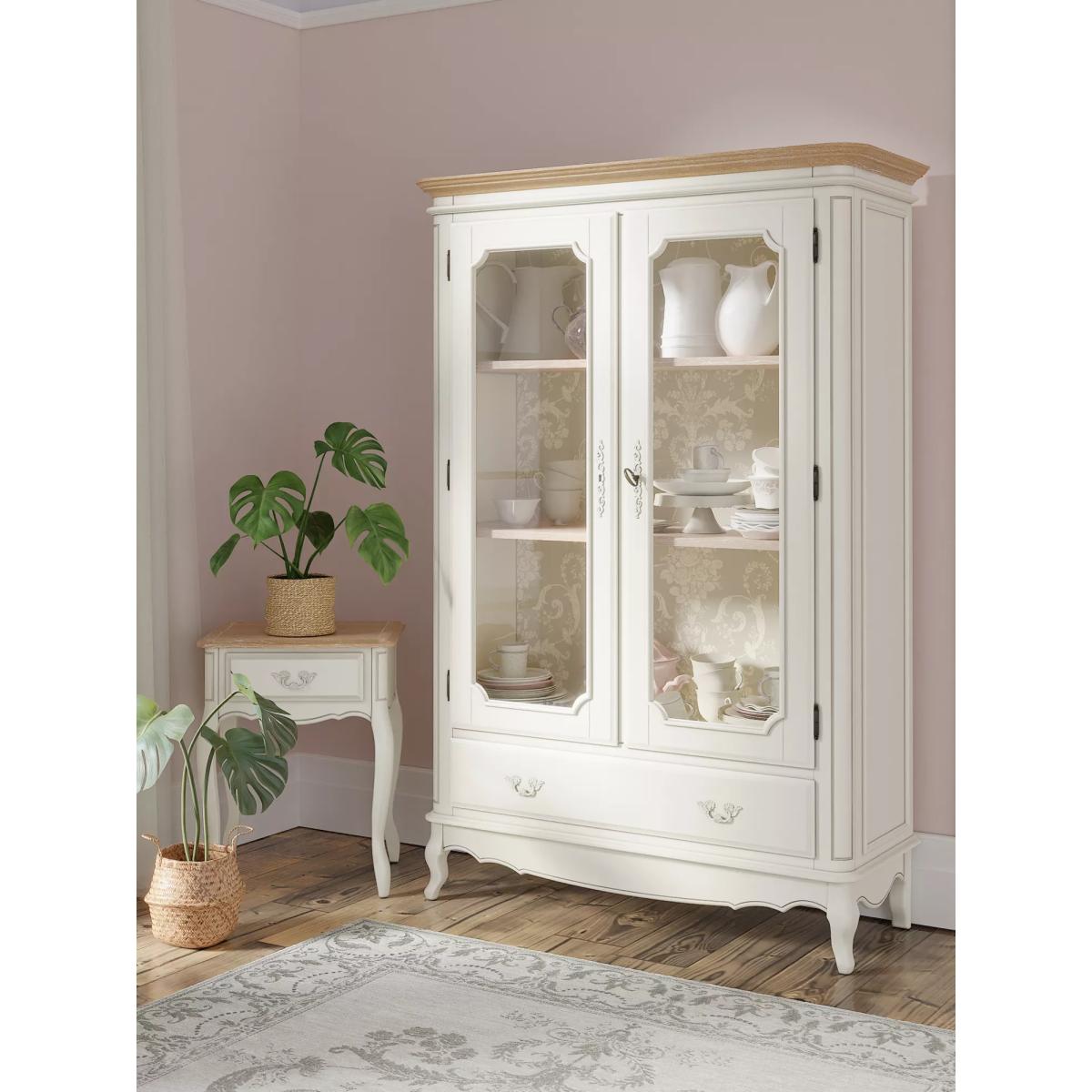 Laura Ashley Provencale 2 Door 1 Drawer Armoire, Ivory – image 7